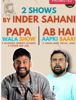 Inder Sahani - Live India Tour